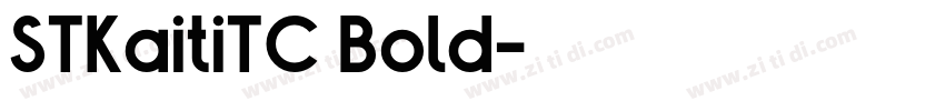 STKaitiTC Bold字体转换
